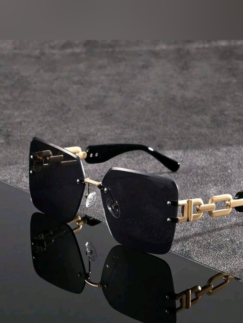 Women Classy Chainlink Style Frameless Frame